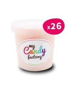 Barbe à Papa Personnalisée Rose - pot 50 g (x26)