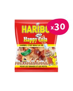 Haribo Happy Cola - Carton de 30 sachets de 120 g
