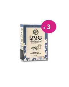 Peta Milhoc Popcorn Micro-Ondable Salé et au Poivre - 3 Boîtes de 3 x 80g