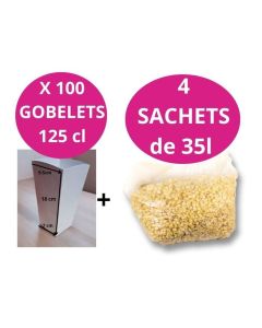 Pack Événement Festif Pop Corn pour 100 Personnes