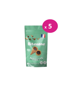 Bite Cone Chocolat Noisette - Carton de 5 sachets de 100g