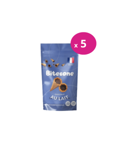 Bite Cone Chocolat au lait - Carton de 5 sachets de 100g