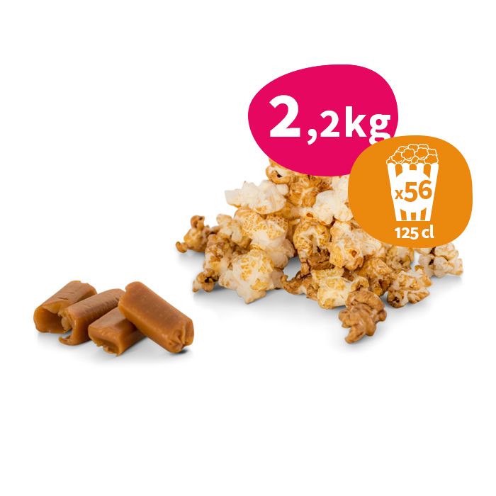 Pop corn Caramel Salé 2x35L (2,2kg) Benoit Ciné Distribution - My Candy  Factory