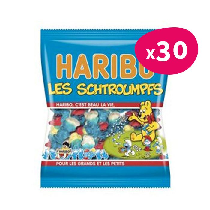 Stock Bureau - HARIBO Sachet de 200 g Bonbons gélifiés aux fruits LES  SCHTROUMPFS