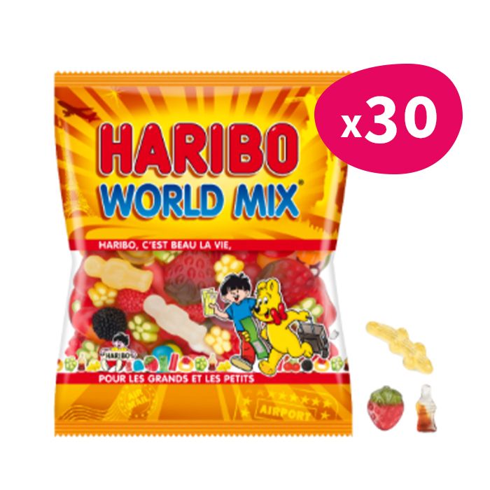 World Mix Haribo en sachet 120g - My Candy Factory